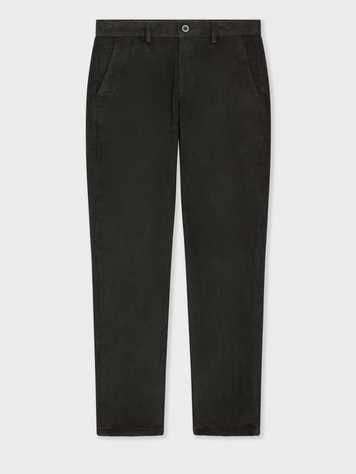 Chino Slack Semi Regular En Velours C Tel Kaki