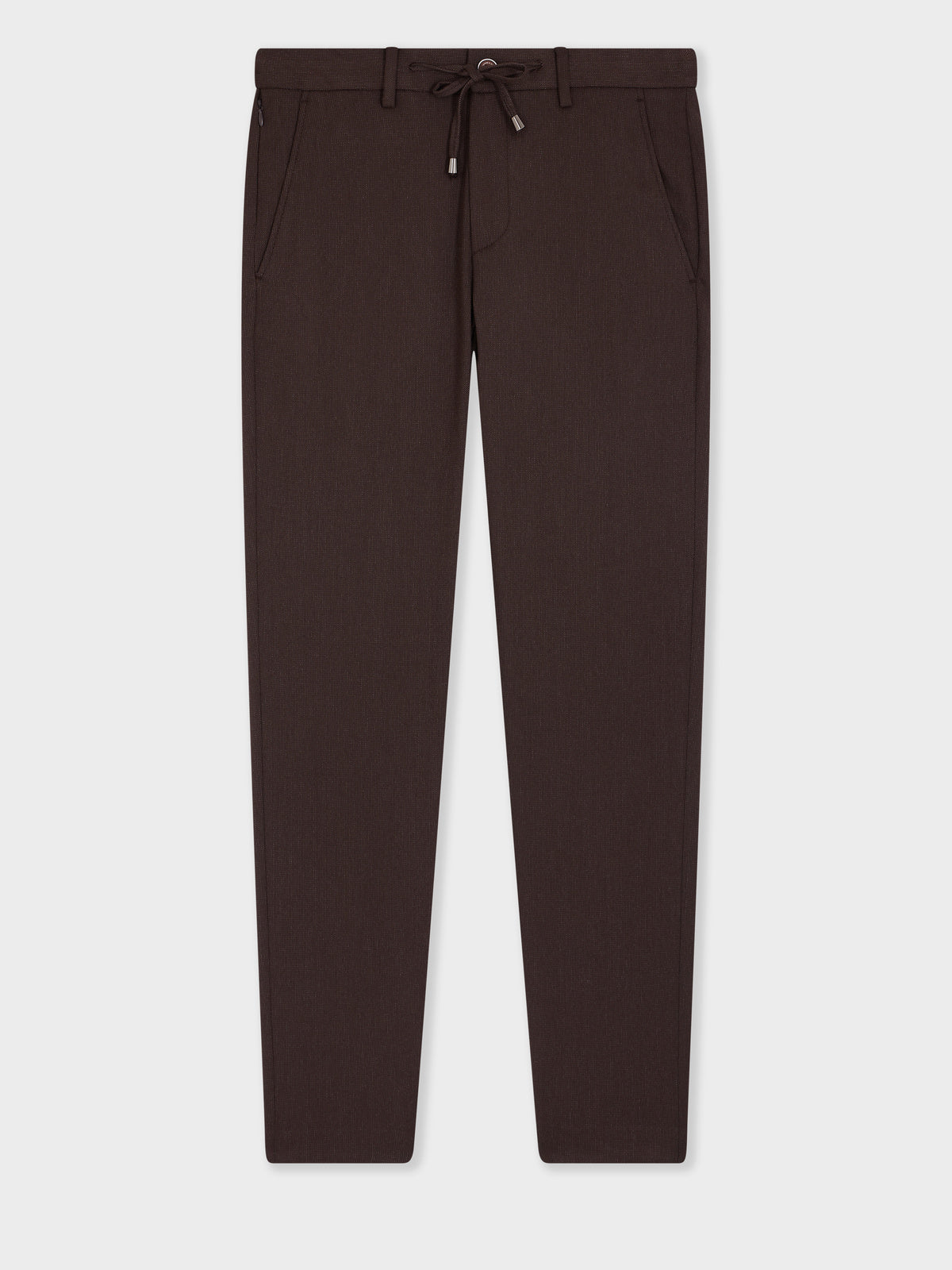 Pantalon Casual Slack Slim Marron Fonc