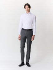 Pantalon Coordonnable Slim En Laine M Lang E Anthracite Prince De Galles