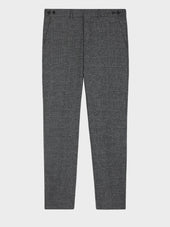 Pantalon Coordonnable Slim En Laine M Lang E Anthracite Prince De Galles