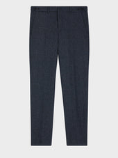 Pantalon Coordonnable Slim En Laine M Lang E Bleu Indigo Prince De Galles