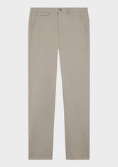 Chino Slack Semi Regular En Coton Stretch Uni Beige