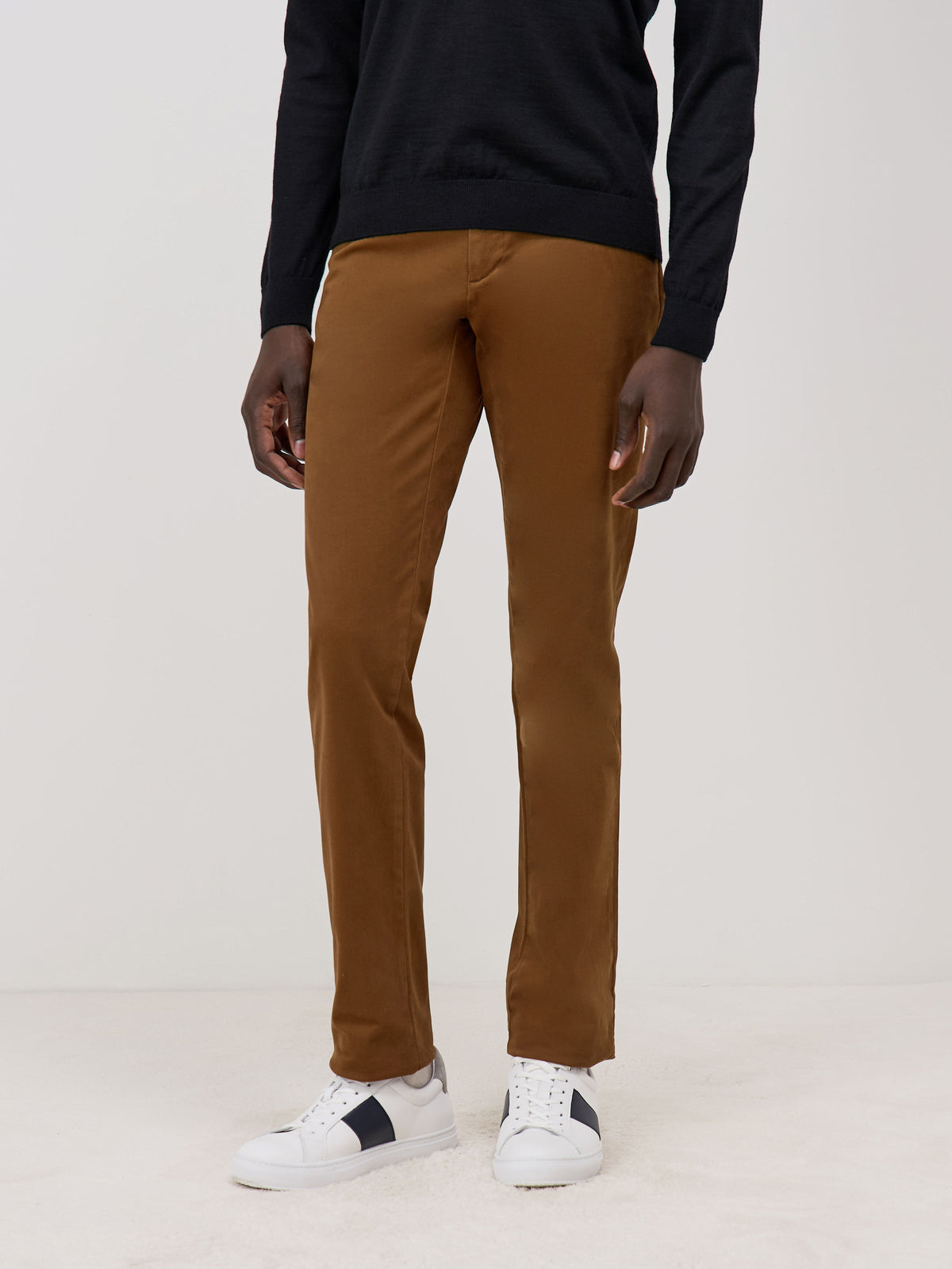Chino Slack Semi Regular En Coton Stretch Uni