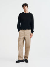 Pantalon de travail en coton stretch beige