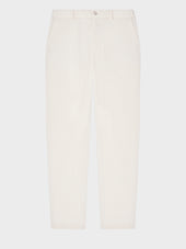 Pantalon Regular En Velours C Tel Cru