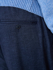 Pantalon Casual Slack Regular Bleu Indigo