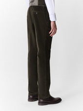 Pantalon Coordonnable Regular En Velours C Tel Kaki
