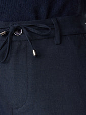 Pantalon Casual Slack Regular Bleu Marine