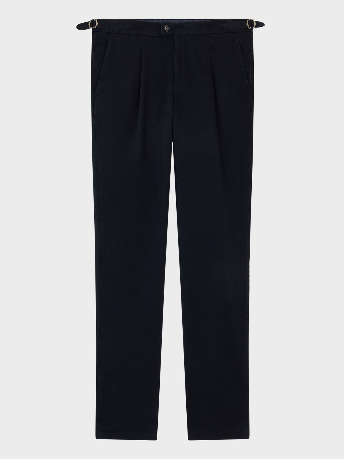 Chino Slack Regular En Coton Stretch Bleu Marine