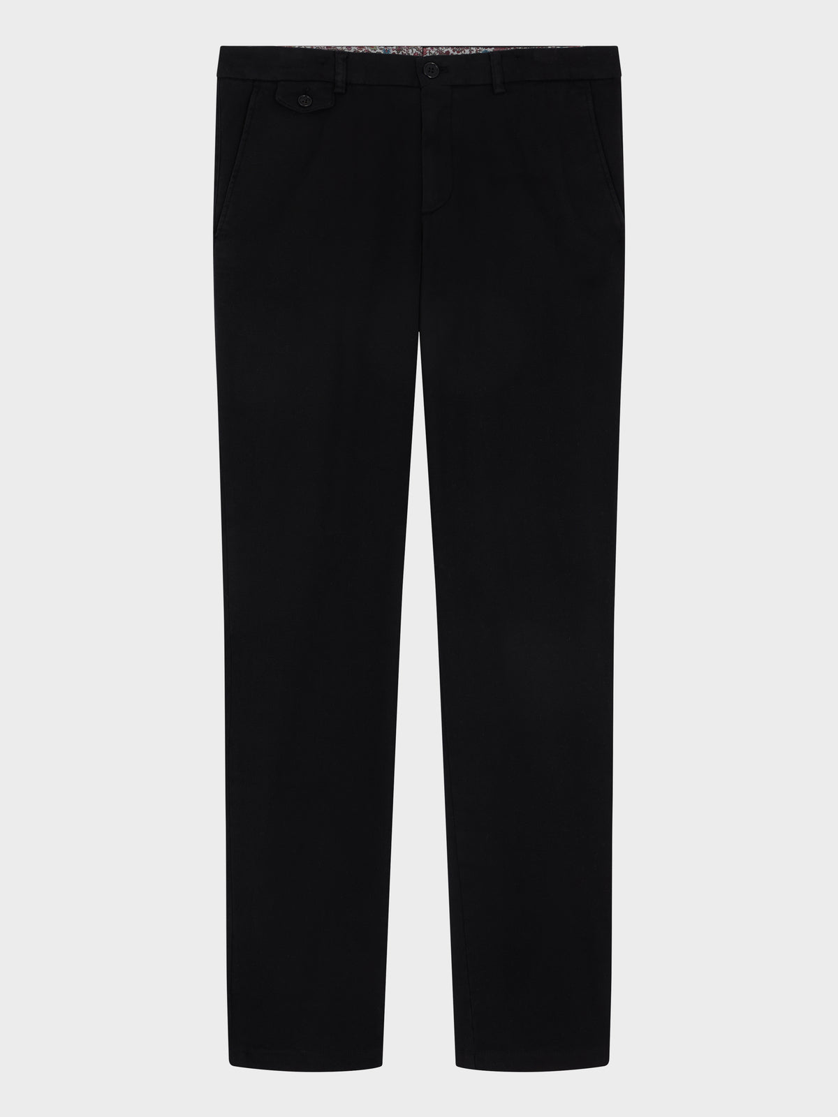 Chino Slack Regular En Coton Stretch Noir