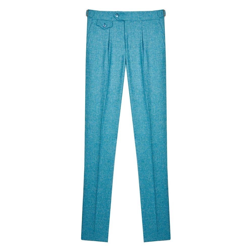 Pantalon En Laine Bleu