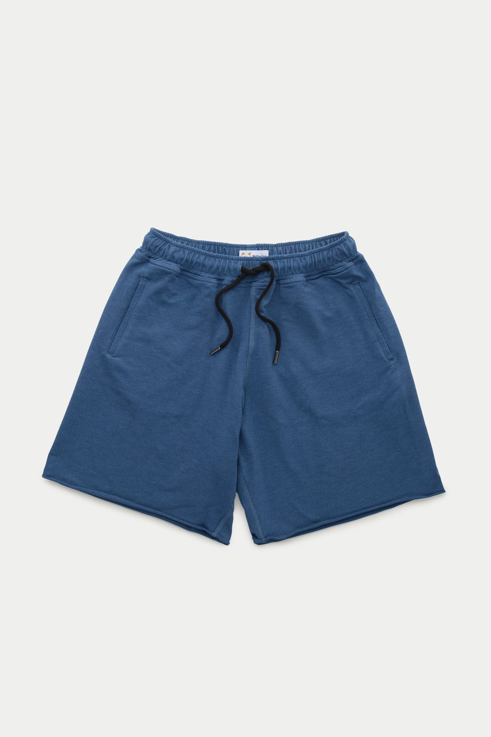 Bamboo Sorona Sweatshorts Rolled Hem Navy