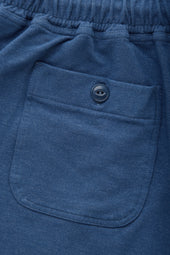 Bamboo Sorona Sweatshorts Rolled Hem Navy