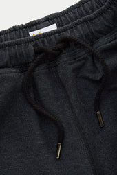 Bamboo Sorona Sweatshorts Rolled Hem Black