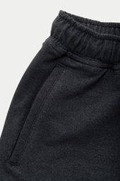 Bamboo Sorona Sweatshorts Rolled Hem Black