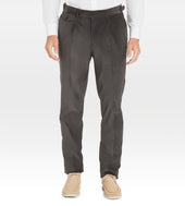 Pantalon en velours côtelé gris