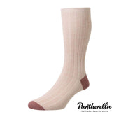 Pantherella Hamada | Contrast Cotton/Linen Socks
