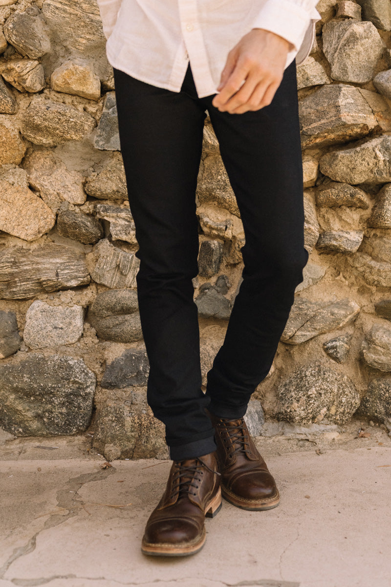 The Needle Skinny - Black Raw 10.5oz Selvedge - 38