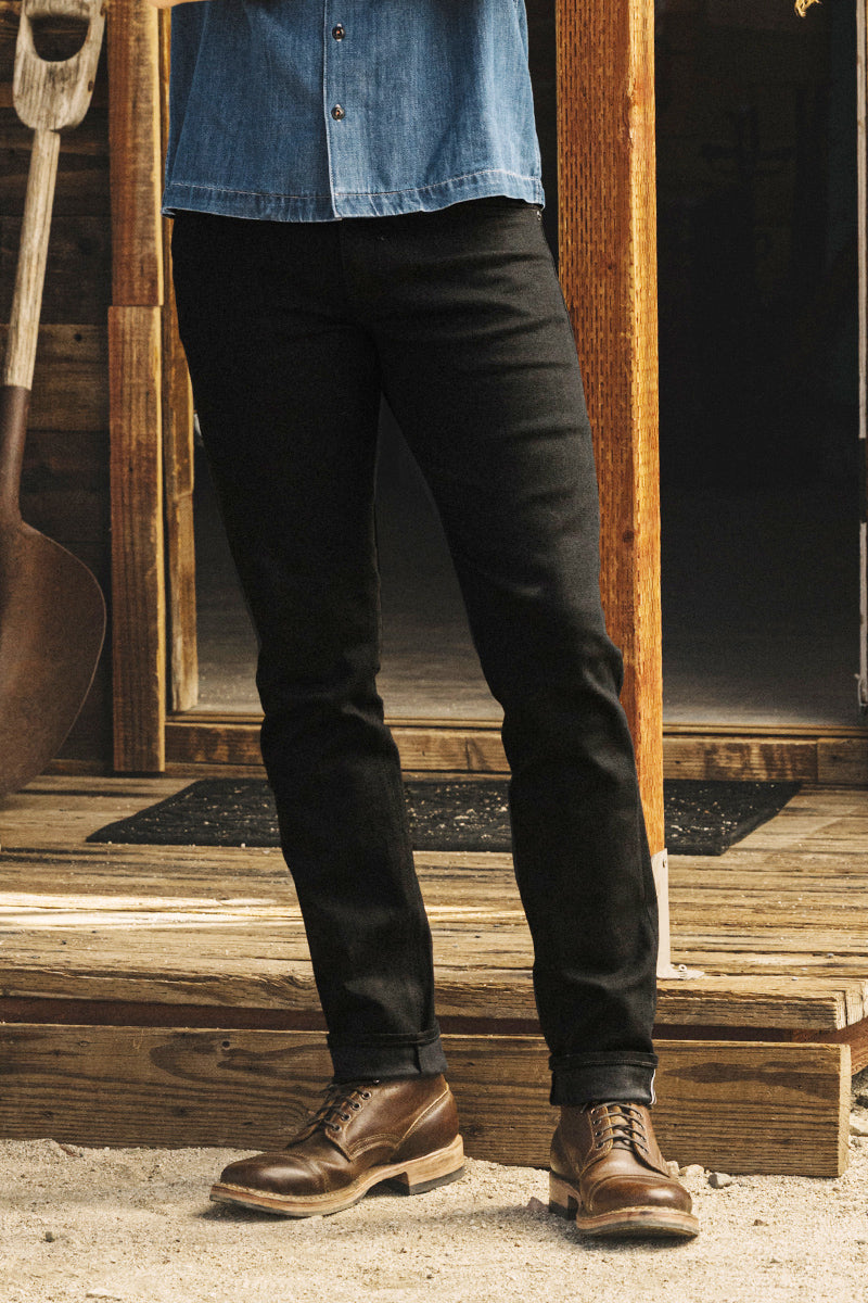 The Pen Slim - Black Raw 10.5oz Selvedge - 40