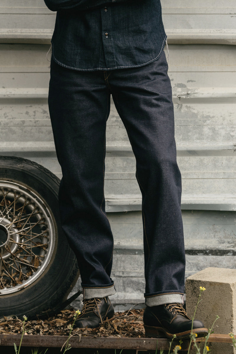 The Barrel Classic Straight - indigo Raw 17.5oz Mammoth Selvedge - 40