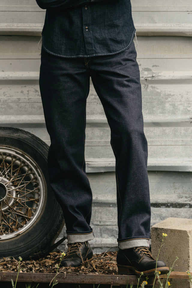 The Barrel Classic Straight - indigo Raw 17.5oz Mammoth Selvedge - 40