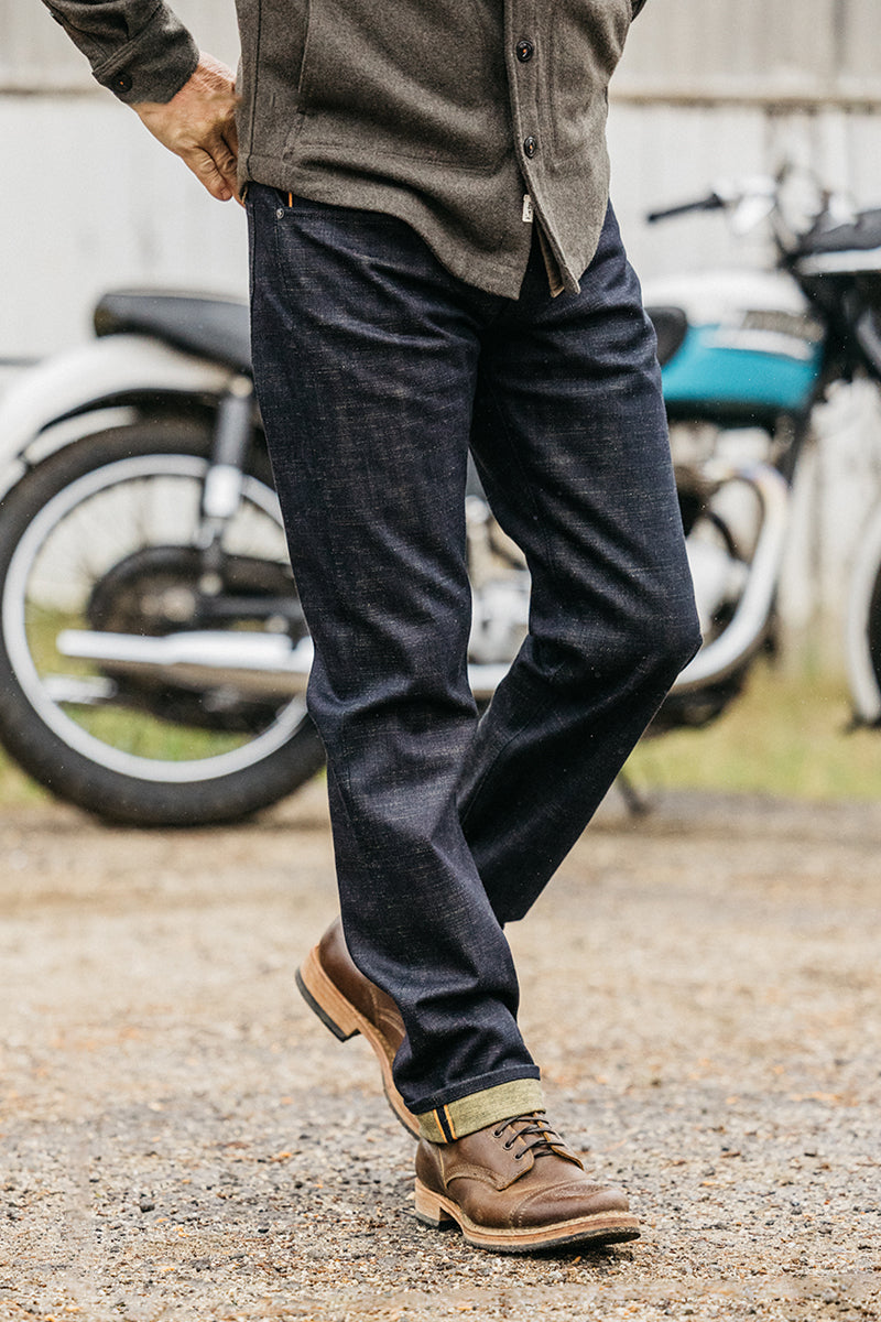 The Hammer Straight Etched - Green Tea Raw 13oz Selvedge - 40