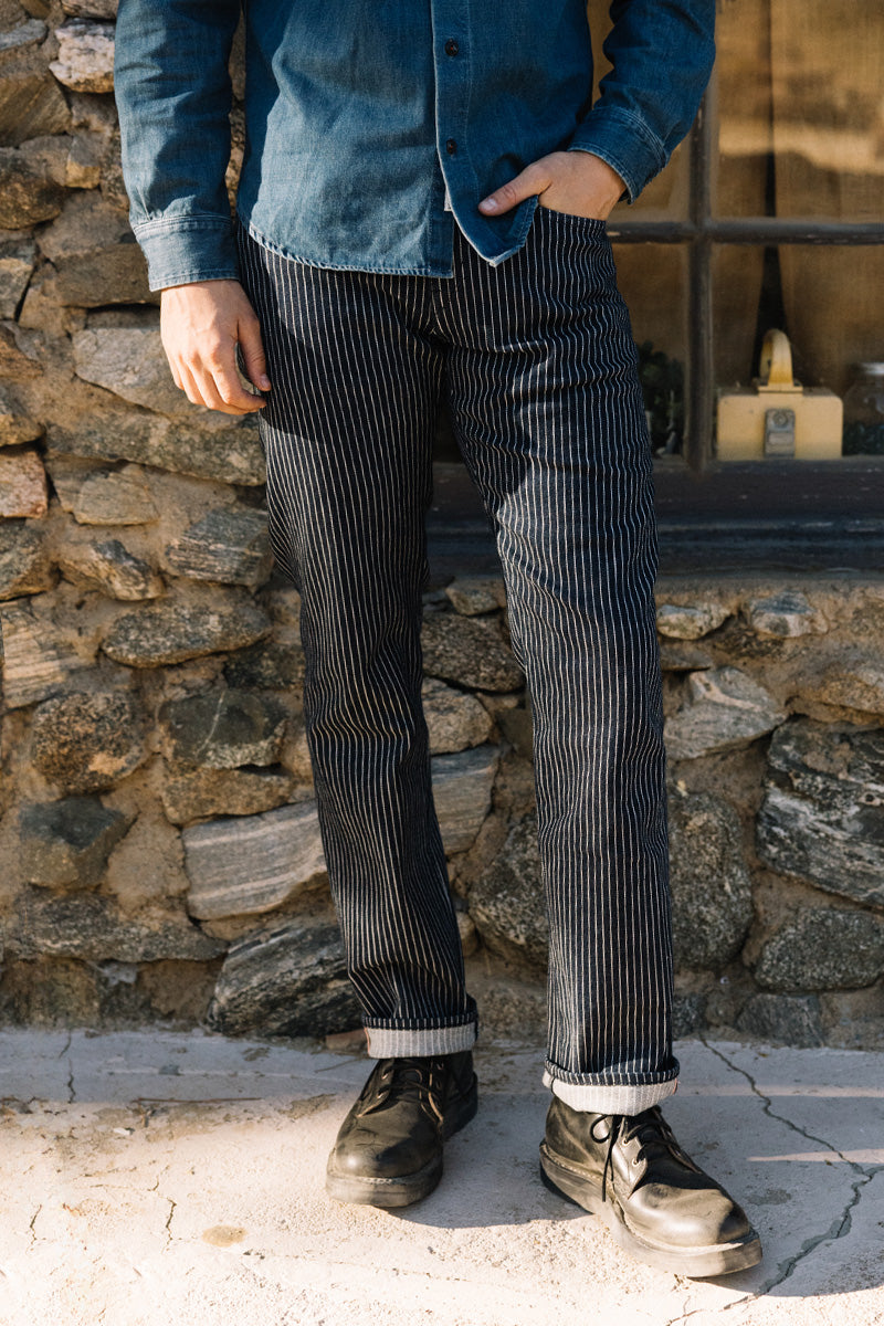 The Hammer Straight - Indigo Stripe Rinse 14oz Selvedge - 40