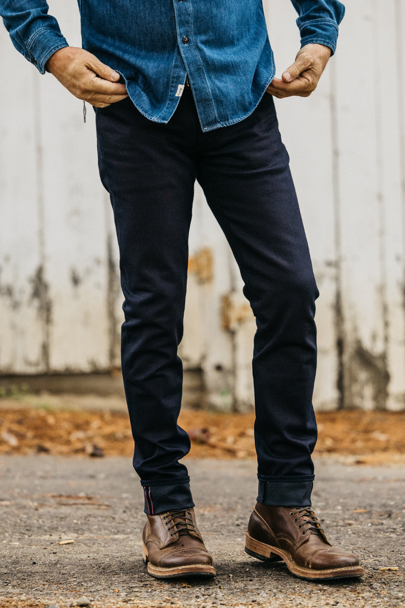 The Pen Slim - Indigo Black Raw 10.5oz Selvedge - 38