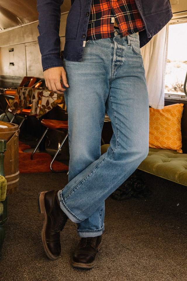 The Pail Loose Straight - Natural Slub Indigo - Lou 12.5oz Selvedge - 40