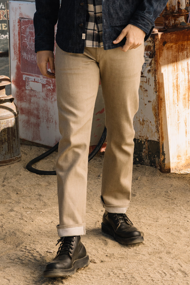 The Hammer Straight - Army Beige Raw 14oz Selvedge - 40