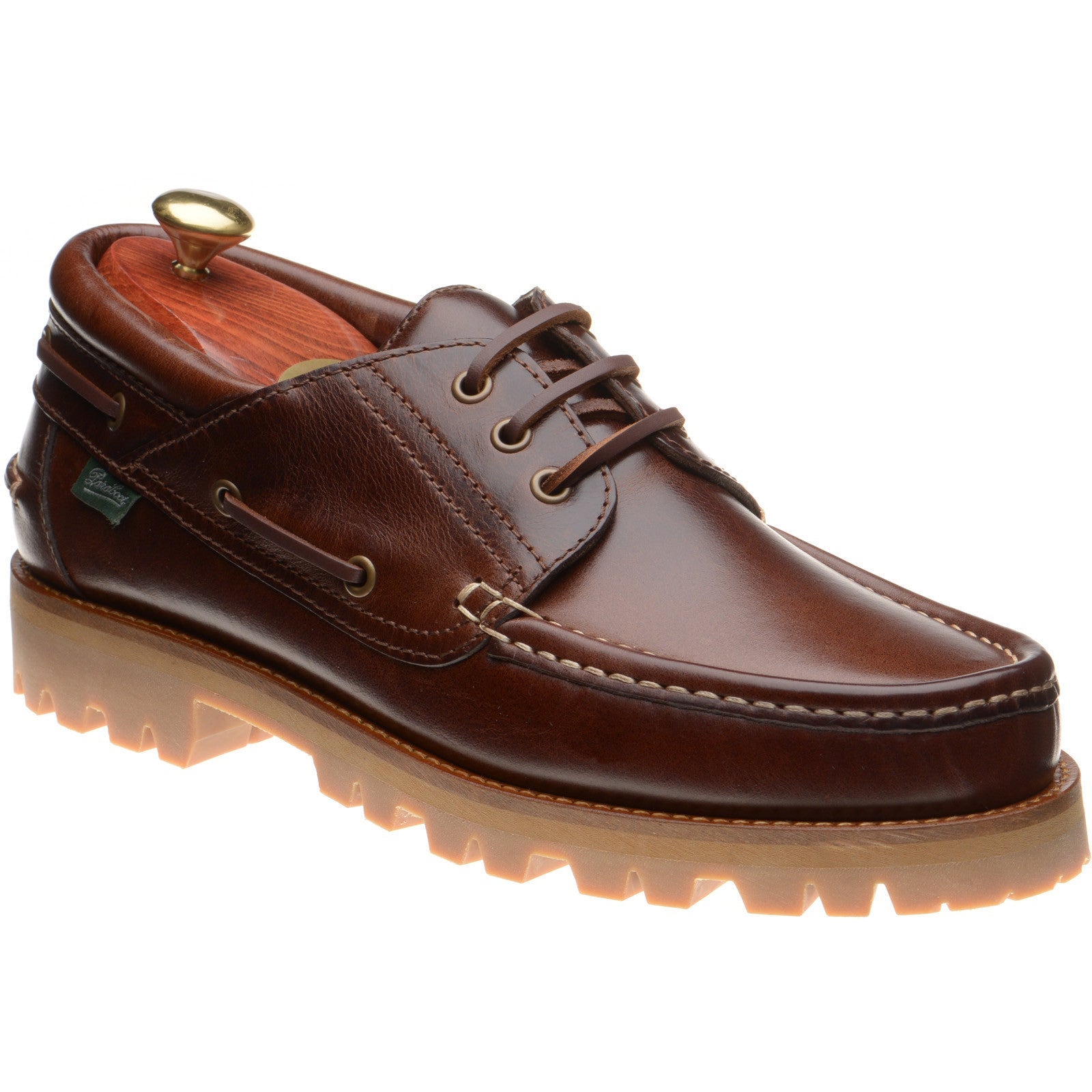 Paraboot Briac mens rubber-soled Derby shoes in lisse america