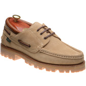 Paraboot Briac mens rubber-soled Derby shoes in velours beige