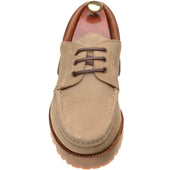 Paraboot Briac mens rubber-soled Derby shoes in velours beige