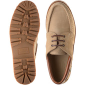 Paraboot Briac mens rubber-soled Derby shoes in velours beige