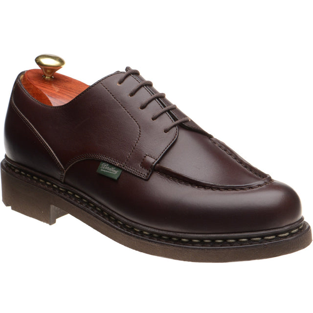 Paraboot Chambord mens rubber-soled in lisse cafe brown
