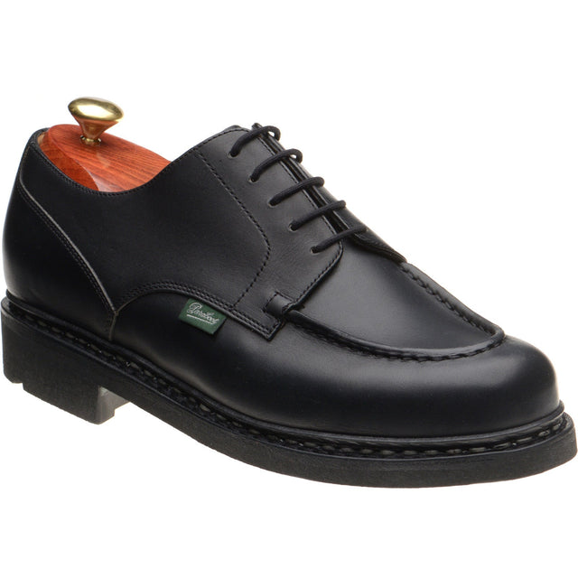 Paraboot Chambord mens rubber-soled in lisse noir black