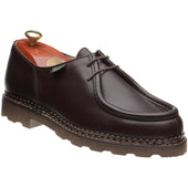 Paraboot Michael mens rubber-soled Derby shoes in lisse cafe