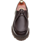 Paraboot Michael mens rubber-soled Derby shoes in lisse cafe