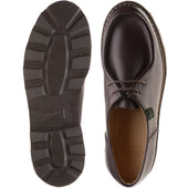 Paraboot Michael mens rubber-soled Derby shoes in lisse cafe