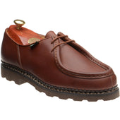 Paraboot Michael mens rubber-soled Derby shoes in lisse marron