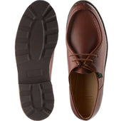 Paraboot Michael mens rubber-soled Derby shoes in lisse marron