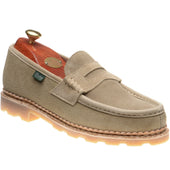 Paraboot Nantes mens rubber-soled loafers in velours sand