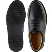 Paraboot Thiers mens rubber-soled Derby shoes in lisse noir black