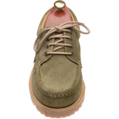 Paraboot Thiers mens rubber-soled Derby shoes in velours kaki