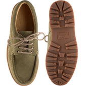 Paraboot Thiers mens rubber-soled Derby shoes in velours kaki