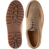 Paraboot Thiers mens rubber-soled Derby shoes in velours muscade