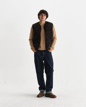 Paragon And Brown Reversible Paisley Borg Gilet