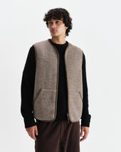 Paragon Natural Reversible Nylon And Wool Gilet