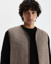 Paragon Natural Reversible Nylon And Wool Gilet