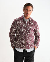 Park And Ecru Floral Jacquard Jacket
